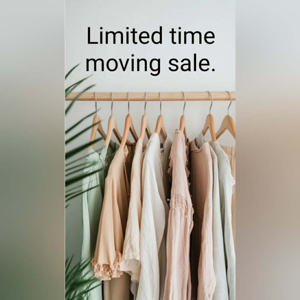 Closet Cleanout Moving Sale